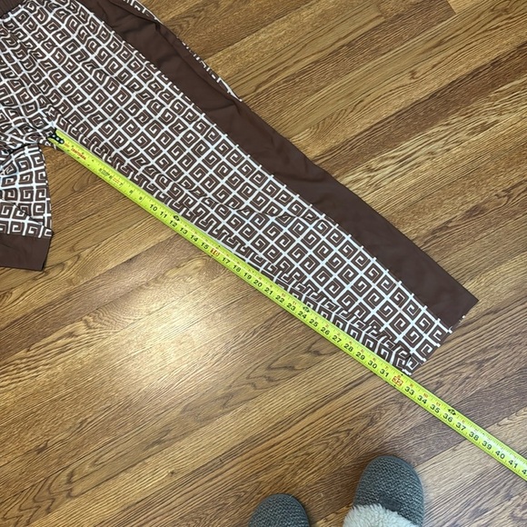 NWT Hansen & Gretel Bille Pant Geo Stamp Brown Wide Leg Size XL - Picture 15 of 16